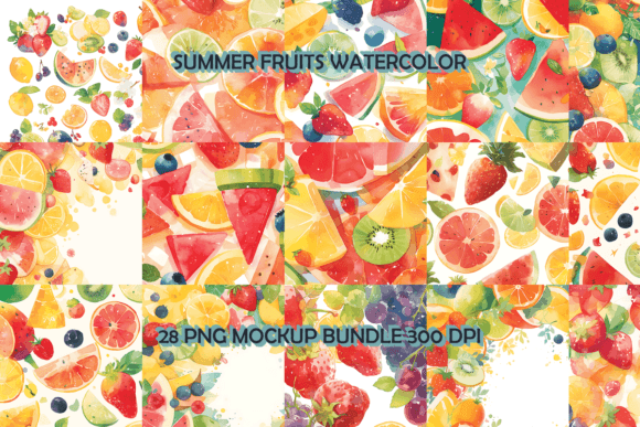 Download Summer Fruits Background Bundle - Premium Bundle