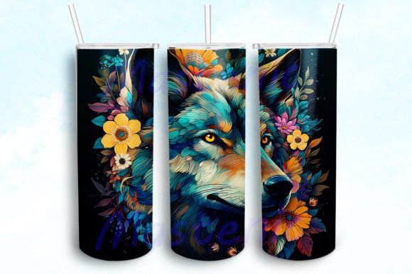 Download Magical Wolf  Tumbler Wrap - Magical wolf Collection