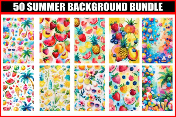 Download High Quality 50 Summer Background Bundle - Summer background bundle Collection
