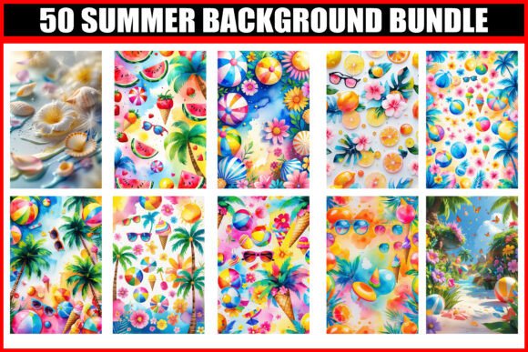 Download 50 Summer Background Bundle Best - Summer background bundle Collection